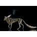  Sculpture wolf with a crow. Handmade from air-dry clay