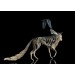  Sculpture wolf with a crow. Handmade from air-dry clay