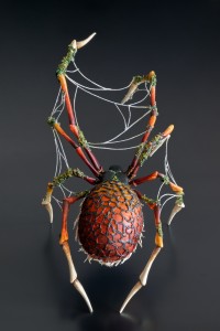 Fire spider sculpture