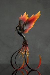 Phoenix dark fire bird